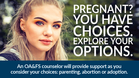 An image of a brochure titled Pregnant? You Have Choices.